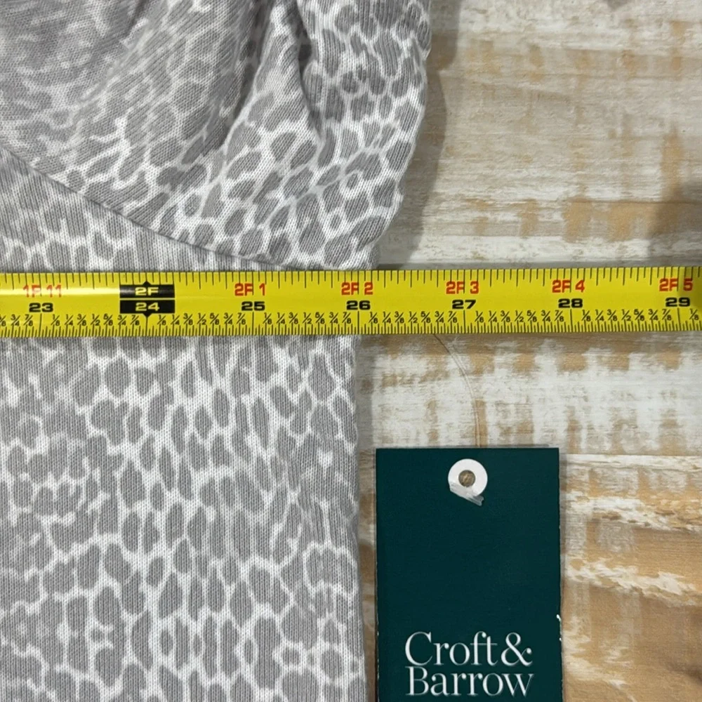 Croft & Barrow Whisperluxe Fabric Long Sleeve V-Neck Sleepshirt in Size 1X - Picture 4 of 5